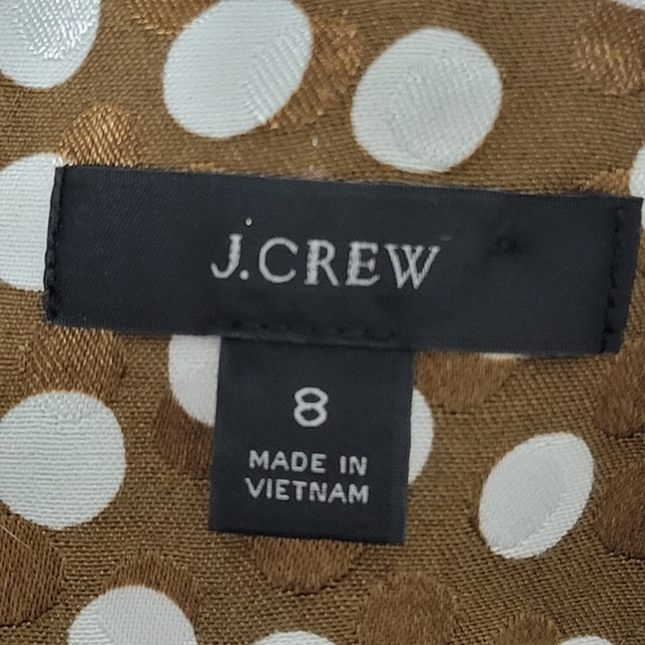 J.crew V- Neck Jacquard Dot Peplum Top - Picture 5 of 8